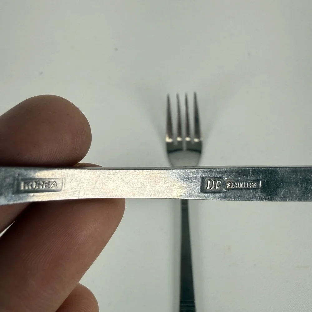 Imperial International CORTINA Stainless Glossy Black Accent FORK‎ LOT OF 2